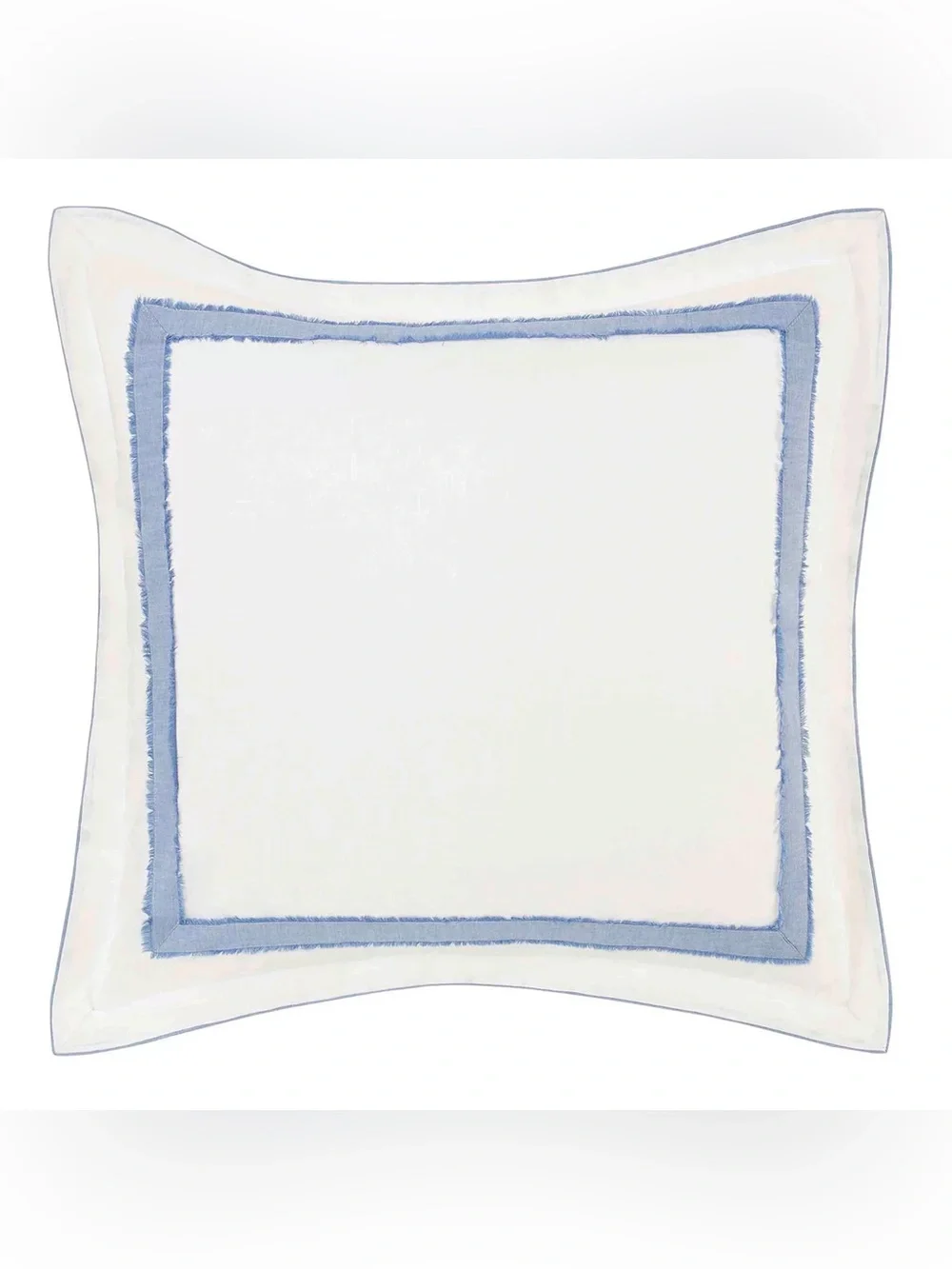 Laura Ashley Mila White And Blue European Pillow Sham